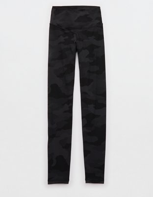 OFFLINE By Aerie Real Me XTRA Mid Rise Legging - Black Charcoal