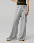 OFFLINE By Aerie OTT Fleece Super Wide Leg Pant - Medium Heather Gray