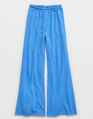OFFLINE By Aerie OTT Fleece Super Wide Leg Pant - Rome Blue
