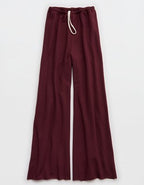 OFFLINE By Aerie OTT Fleece Super Wide Leg Pant - Royal Berry