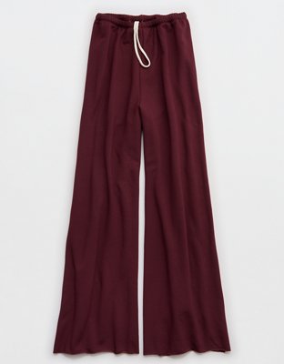 OFFLINE By Aerie OTT Fleece Super Wide Leg Pant - Royal Berry