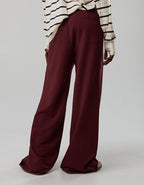 OFFLINE By Aerie OTT Fleece Super Wide Leg Pant - Royal Berry
