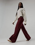 OFFLINE By Aerie OTT Fleece Super Wide Leg Pant - Royal Berry