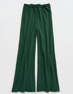 OFFLINE By Aerie OTT Fleece Super Wide Leg Pant - Rugged Green