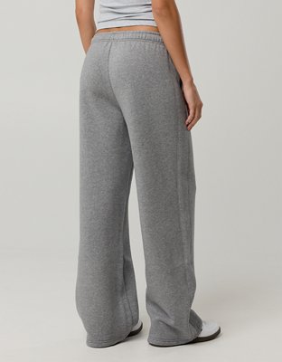 OFFLINE By Aerie Cloud Fleece Trouser - Dark Heather Gray