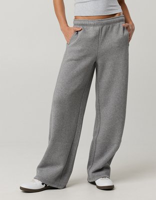 OFFLINE By Aerie Cloud Fleece Trouser - Dark Heather Gray