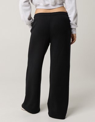OFFLINE By Aerie Cloud Fleece Trouser - True Black