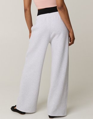 OFFLINE By Aerie Cloud Fleece Trouser - Light Heather Gray