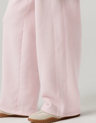 OFFLINE By Aerie Cloud Fleece Trouser - Pink Petal
