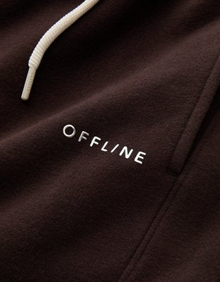 OFFLINE By Aerie Cloud Fleece Trouser - Deep Earth