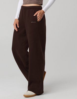 OFFLINE By Aerie Cloud Fleece Trouser - Deep Earth