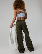 OFFLINE By Aerie Cloud Fleece Trouser - Festive Olive