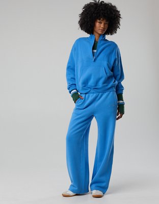 OFFLINE By Aerie Cloud Fleece Trouser - Rome Blue