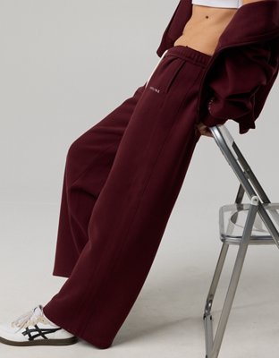 OFFLINE By Aerie Cloud Fleece Trouser - Royal Berry