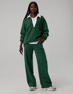 OFFLINE By Aerie Cloud Fleece Trouser - Rugged Green