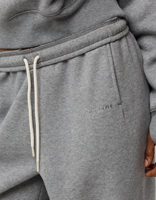 OFFLINE By Aerie Cloud Fleece Baggy Jogger - Dark Heather Gray
