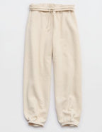 OFFLINE By Aerie Cloud Fleece Baggy Jogger - Heather Frost