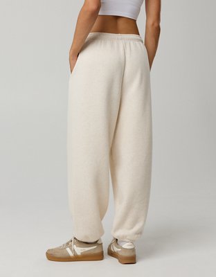 OFFLINE By Aerie Cloud Fleece Baggy Jogger - Heather Frost