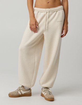OFFLINE By Aerie Cloud Fleece Baggy Jogger - Heather Frost