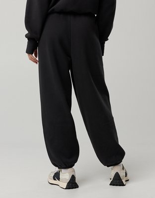 OFFLINE By Aerie Cloud Fleece Baggy Jogger - True Black
