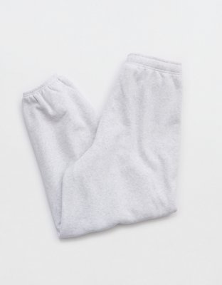 OFFLINE By Aerie Cloud Fleece Baggy Jogger - Light Heather Gray