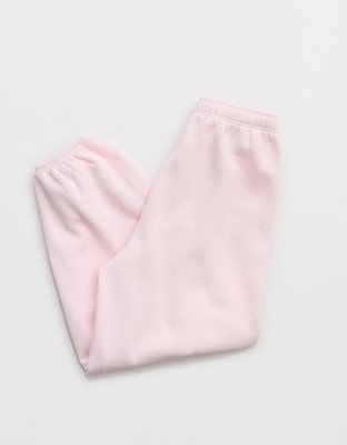 OFFLINE By Aerie Cloud Fleece Baggy Jogger - Pink Petal