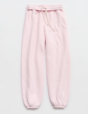 OFFLINE By Aerie Cloud Fleece Baggy Jogger - Pink Petal