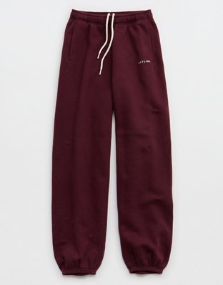OFFLINE By Aerie Cloud Fleece Baggy Jogger - Royal Berry