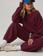 OFFLINE By Aerie Cloud Fleece Baggy Jogger - Royal Berry