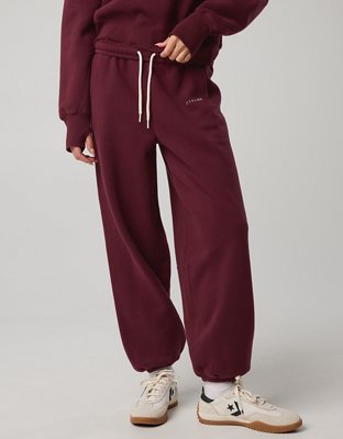 OFFLINE By Aerie Cloud Fleece Baggy Jogger - Royal Berry