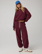 OFFLINE By Aerie Cloud Fleece Baggy Jogger - Royal Berry