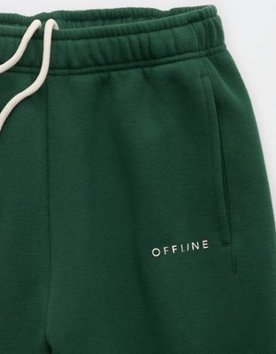 OFFLINE By Aerie Cloud Fleece Baggy Jogger - Rugged Green