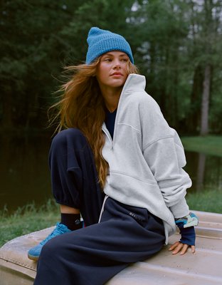 OFFLINE By Aerie Cloud Fleece Baggy Jogger - Royal Navy