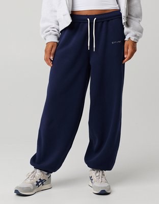 OFFLINE By Aerie Cloud Fleece Baggy Jogger - Royal Navy