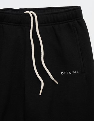 OFFLINE By Aerie Cloud Fleece Straight Leg Pant - True Black