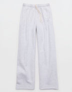 OFFLINE By Aerie Cloud Fleece Straight Leg Pant - Light Heather Gray