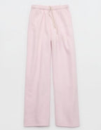 OFFLINE By Aerie Cloud Fleece Straight Leg Pant - Pink Petal