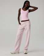 OFFLINE By Aerie Cloud Fleece Straight Leg Pant - Pink Petal