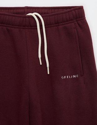 OFFLINE By Aerie Cloud Fleece Straight Leg Pant - Royal Berry