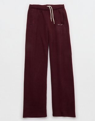 OFFLINE By Aerie Cloud Fleece Straight Leg Pant - Royal Berry