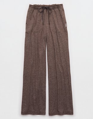 OFFLINE By Aerie Weekend Away Classic Trouser - Deep Earth
