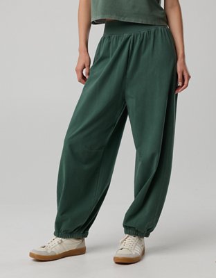 OFFLINE By Aerie OG Cotton Baggy Jogger - Rugged Green