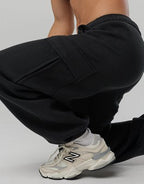 OFFLINE By Aerie Cloud Fleece Baggy Cargo Jogger - True Black