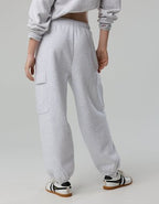OFFLINE By Aerie Cloud Fleece Baggy Cargo Jogger - Light Heather Gray