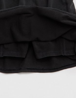 OFFLINE By Aerie OG Cotton Racerback Mini Dress - Washed Black