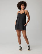 OFFLINE By Aerie OG Cotton Racerback Mini Dress - Washed Black