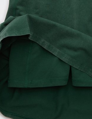 OFFLINE By Aerie OG Cotton Racerback Mini Dress - Rugged Green