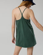 OFFLINE By Aerie OG Cotton Racerback Mini Dress - Rugged Green