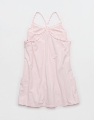 OFFLINE By Aerie OG Cotton Racerback Mini Dress - Pink Petal