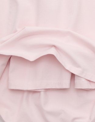 OFFLINE By Aerie OG Cotton Racerback Mini Dress - Pink Petal